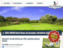 Tablet Screenshot of golf-union.de